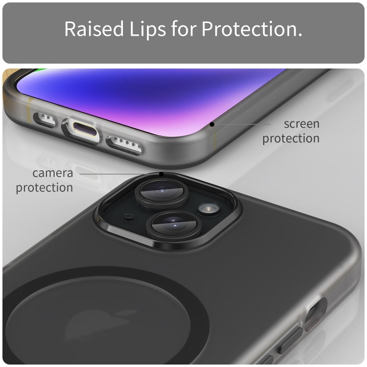 MagSafe Frosted Translucent TPU + PC Full Coverage Phone Case, For iPhone 16 Plus, For iPhone 16