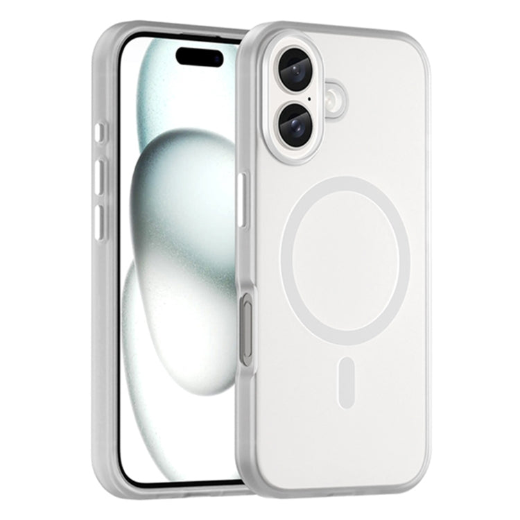 MagSafe Frosted Translucent TPU + PC Full Coverage Phone Case, For iPhone 16 Plus, For iPhone 16