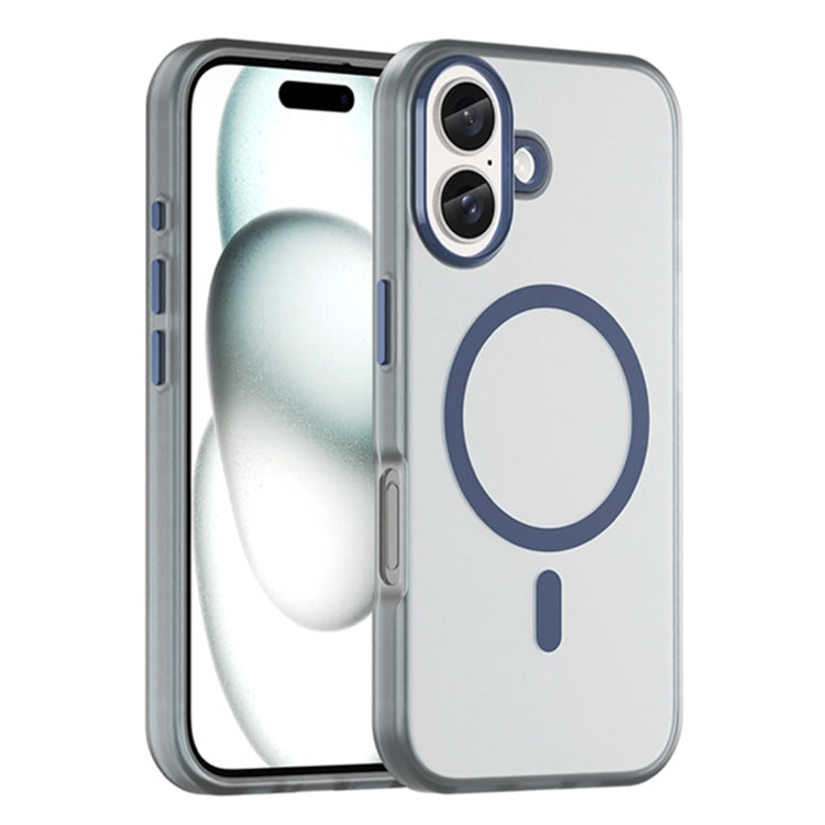 MagSafe Frosted Translucent TPU + PC Full Coverage Phone Case, For iPhone 16 Plus, For iPhone 16