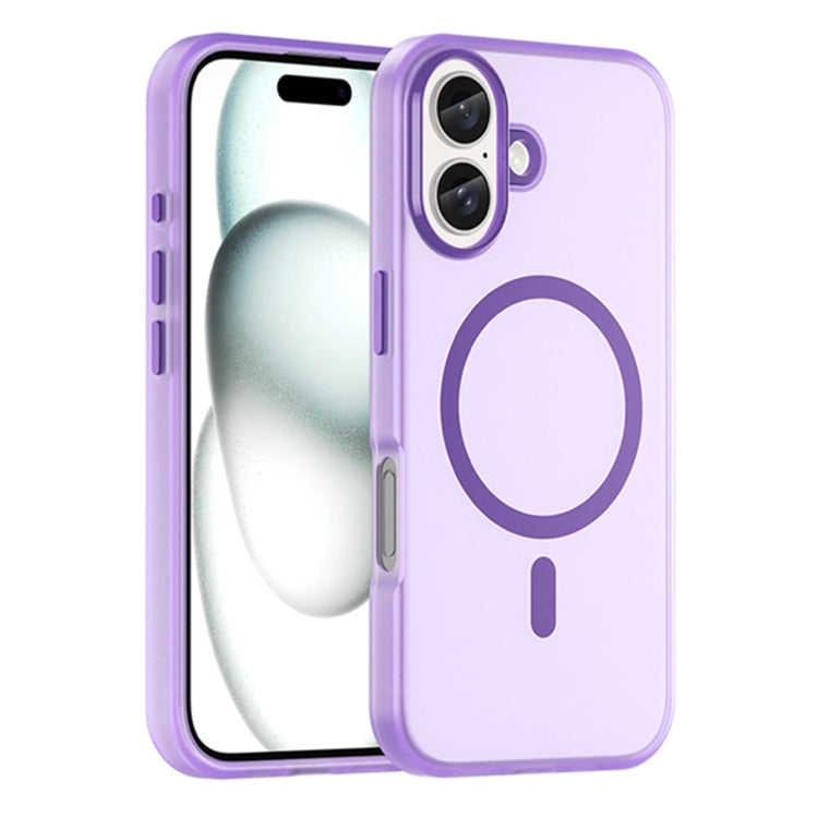 MagSafe Frosted Translucent TPU + PC Full Coverage Phone Case, For iPhone 16 Plus, For iPhone 16