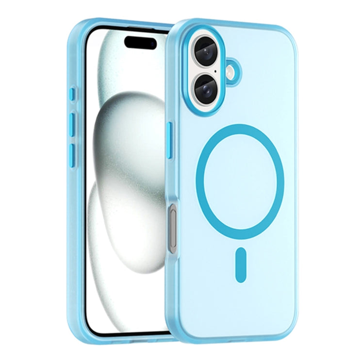 MagSafe Frosted Translucent TPU + PC Full Coverage Phone Case, For iPhone 16 Plus, For iPhone 16
