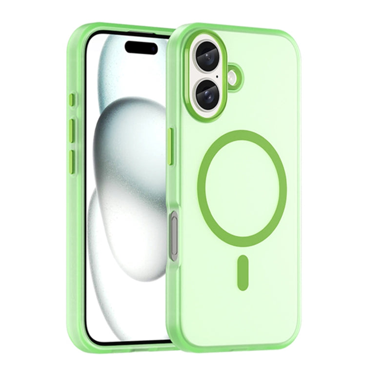 MagSafe Frosted Translucent TPU + PC Full Coverage Phone Case, For iPhone 16 Plus, For iPhone 16