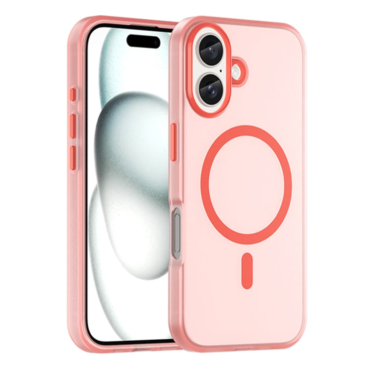 MagSafe Frosted Translucent TPU + PC Full Coverage Phone Case, For iPhone 16 Plus, For iPhone 16