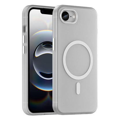 جراب هاتف MagSafe Frosted شفاف من مادة TPU + PC بتغطية كاملة، مناسب لأجهزة iPhone 17 وiPhone 16e وiPhone 16 Pro Max وiPhone 16 Pro وiPhone 16 Plus