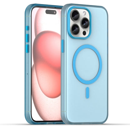 جراب هاتف MagSafe Frosted شفاف من مادة TPU + PC بتغطية كاملة، مناسب لأجهزة iPhone 16 وiPhone 15 Pro Max وiPhone 15 Pro وiPhone 15 Plus وiPhone 15