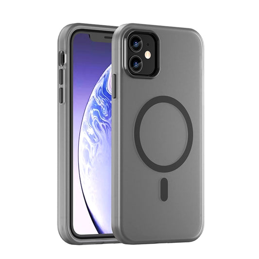 جراب هاتف MagSafe Frosted شفاف من مادة TPU + PC بتغطية كاملة، لهاتف iPhone 12 Pro، وiPhone 11 Pro Max، وiPhone 11، وiPhone 11 Pro