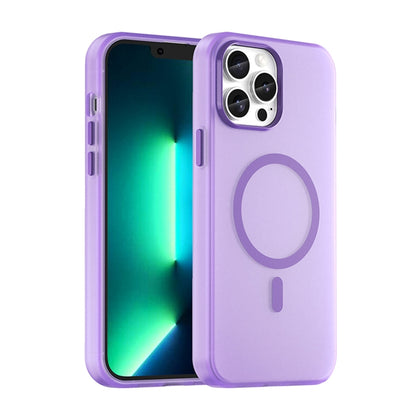 جراب هاتف MagSafe Frosted شفاف من مادة TPU + PC بتغطية كاملة، لهاتف iPhone 12 Pro، وiPhone 11 Pro Max، وiPhone 11، وiPhone 11 Pro