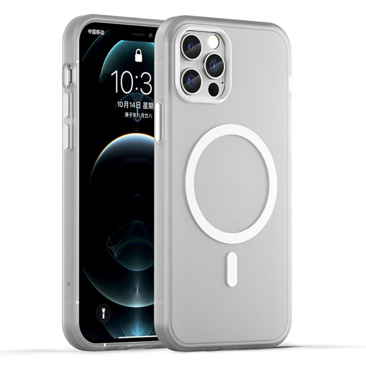 MagSafe Frosted Translucent TPU + PC Full Coverage Phone Case, For iPhone 12 Pro Max, For iPhone 12 Pro