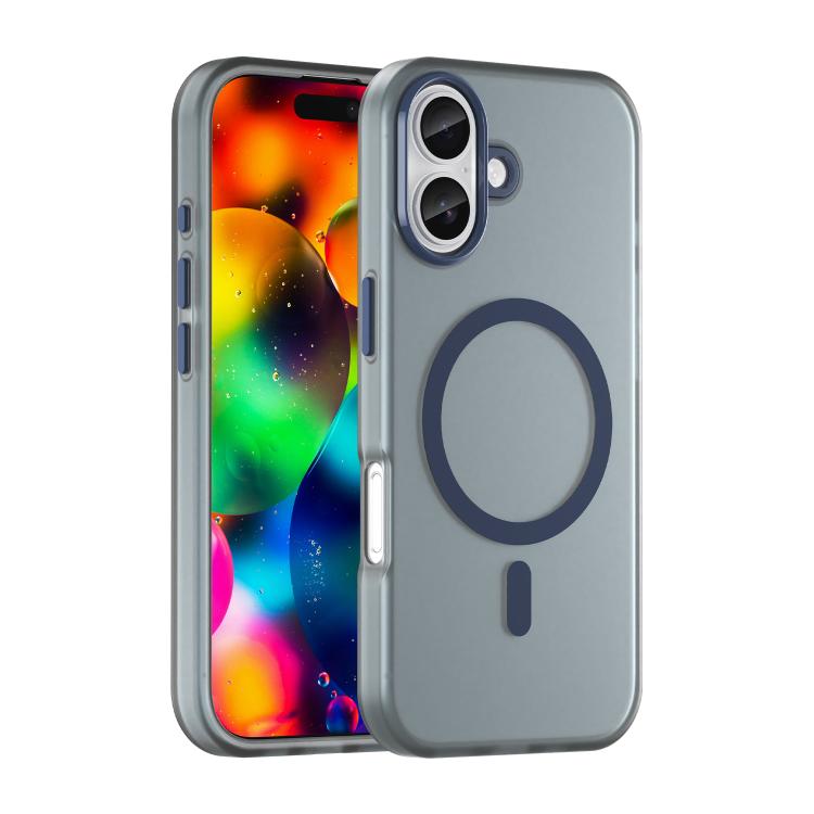 جراب هاتف MagSafe Frosted شفاف من مادة TPU + PC بتغطية كاملة، مناسب لأجهزة iPhone 17 وiPhone 16e وiPhone 16 Pro Max وiPhone 16 Pro وiPhone 16 Plus