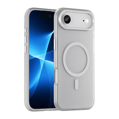 جراب هاتف MagSafe Frosted شفاف من مادة TPU + PC بتغطية كاملة، مناسب لأجهزة iPhone 17 وiPhone 16e وiPhone 16 Pro Max وiPhone 16 Pro وiPhone 16 Plus