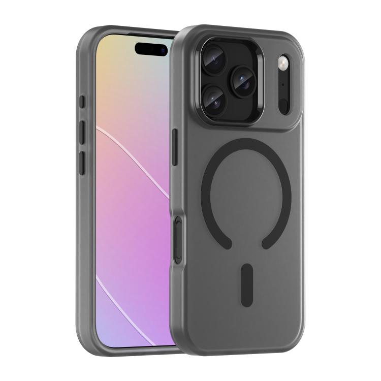 جراب هاتف MagSafe Frosted شفاف من مادة TPU + PC بتغطية كاملة، مناسب لأجهزة iPhone 17 وiPhone 16e وiPhone 16 Pro Max وiPhone 16 Pro وiPhone 16 Plus