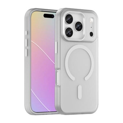 جراب هاتف MagSafe Frosted شفاف من مادة TPU + PC بتغطية كاملة، مناسب لأجهزة iPhone 17 وiPhone 16e وiPhone 16 Pro Max وiPhone 16 Pro وiPhone 16 Plus