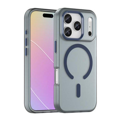 جراب هاتف MagSafe Frosted شفاف من مادة TPU + PC بتغطية كاملة، مناسب لأجهزة iPhone 17 وiPhone 16e وiPhone 16 Pro Max وiPhone 16 Pro وiPhone 16 Plus