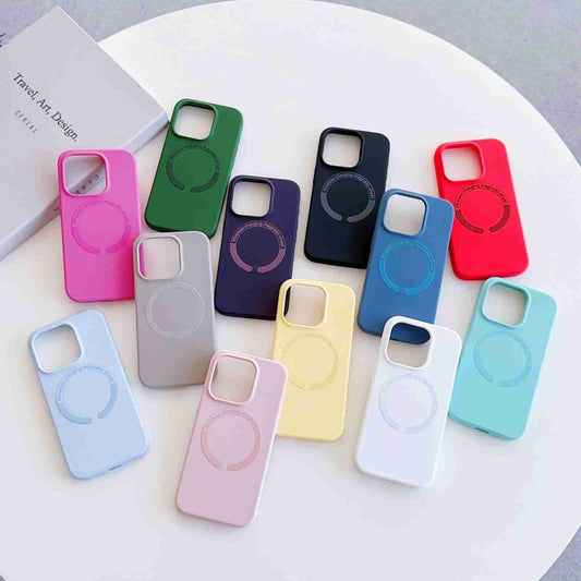 MagSafe Magnetic Liquid Silicone Phone Case, For iPhone 12 Pro Max, For iPhone 12 Pro, For iPhone 11