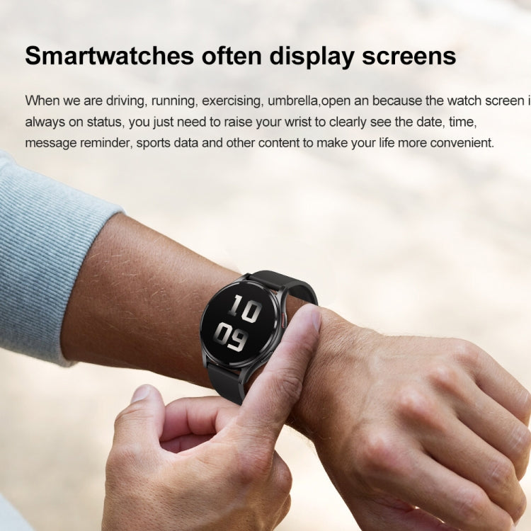 1.43 inch Silicone Strap Bluetooth Call Smart Watch Support ECG / Non-invasive Blood Sugar