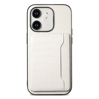 Crocodile Texture Card Bag Design Full Coverage Phone Case, For iPhone 13 Pro, For iPhone 13, For iPhone 12 Pro / 12, For iPhone 12 Pro Max, For iPhone 11 Pro Max, For iPhone 11, For iPhone 11 Pro