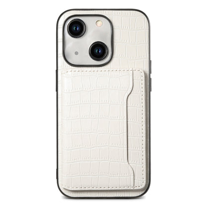 Crocodile Texture Card Bag Design Full Coverage Phone Case, For iPhone 13 Pro, For iPhone 13, For iPhone 12 Pro / 12, For iPhone 12 Pro Max, For iPhone 11 Pro Max, For iPhone 11, For iPhone 11 Pro