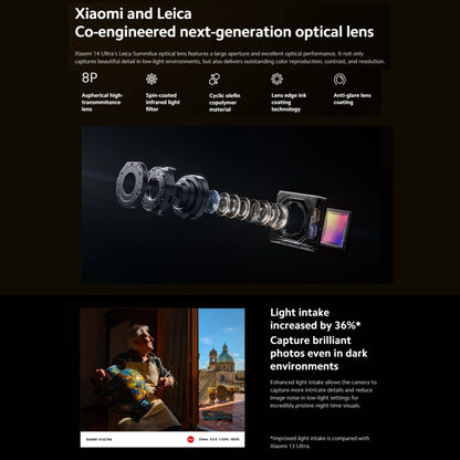 Xiaomi 14 Ultra,  6.73 inch Xiaomi HyperOS Snapdragon 8 Gen 3 Octa Core 4nm up to 3.3GHz, NFC, Network: 5G