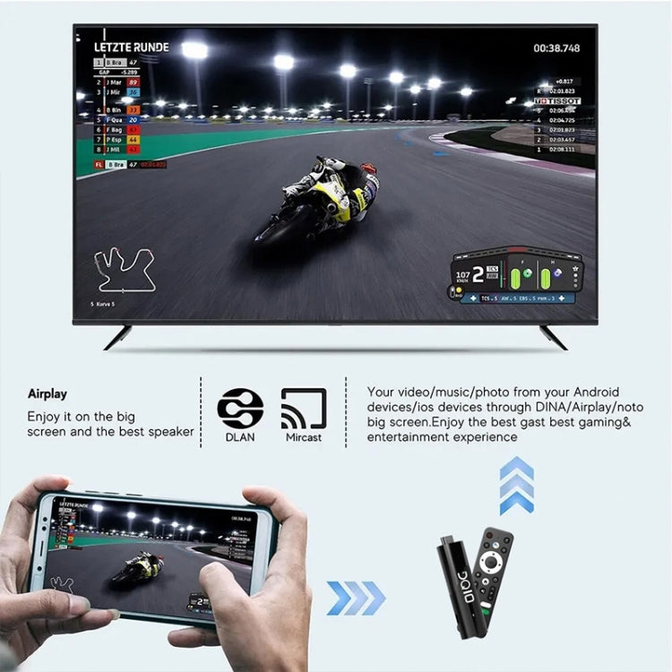 LEMFO DQ10 Allwinner H618 Quad Core ARM Cortex A53 8K HD Android TV Stick