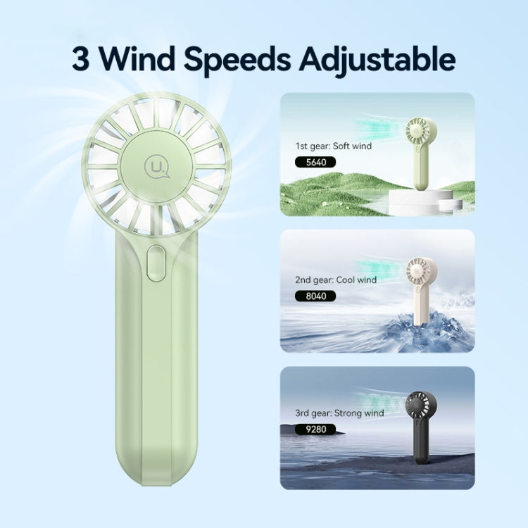 USAMS ZB288 Portable Type-C Rechargeable High Speed Handheld Mini Fan
