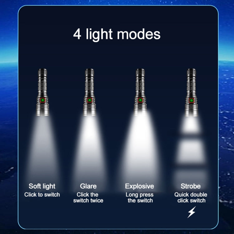 W5202-1 31 LEDs 5500LM High Brightness Rechargeable Flashlight, W5202-1