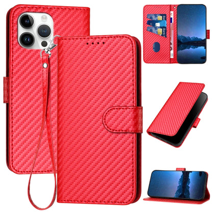 جراب هاتف YX0070 من ألياف الكربون مع مشبك جلدي وحزام، مناسب لأجهزة iPhone 15 وiPhone 14 Plus وiPhone 14 وiPhone 14 Pro وiPhone 14 Pro Max وiPhone SE 2022 / SE 2020 / 8 / 7