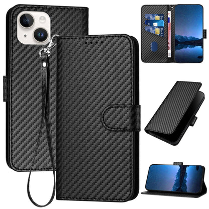 جراب هاتف YX0070 من ألياف الكربون مع مشبك جلدي وحزام، مناسب لأجهزة iPhone 13 Pro Max وiPhone 13 Pro وiPhone 13 وiPhone 13 mini وiPhone 12 / 12 Pro وiPhone 12 Pro Max