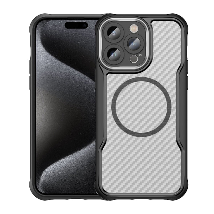 Carbon Fiber Texture MagSafe Translucent Phone Case, For iPhone 16 Pro Max, For iPhone 16 Pro, For iPhone 16 Plus, For iPhone 16, iPhone 16e, For iPhone 15 Pro Max