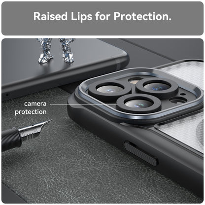 Carbon Fiber Texture MagSafe Translucent Phone Case, For iPhone 15 Pro, For iPhone 15 Plus / 14 Plus, For iPhone 15, For iPhone 14 / 13, For iPhone 14 Pro, For iPhone 14 Pro Max