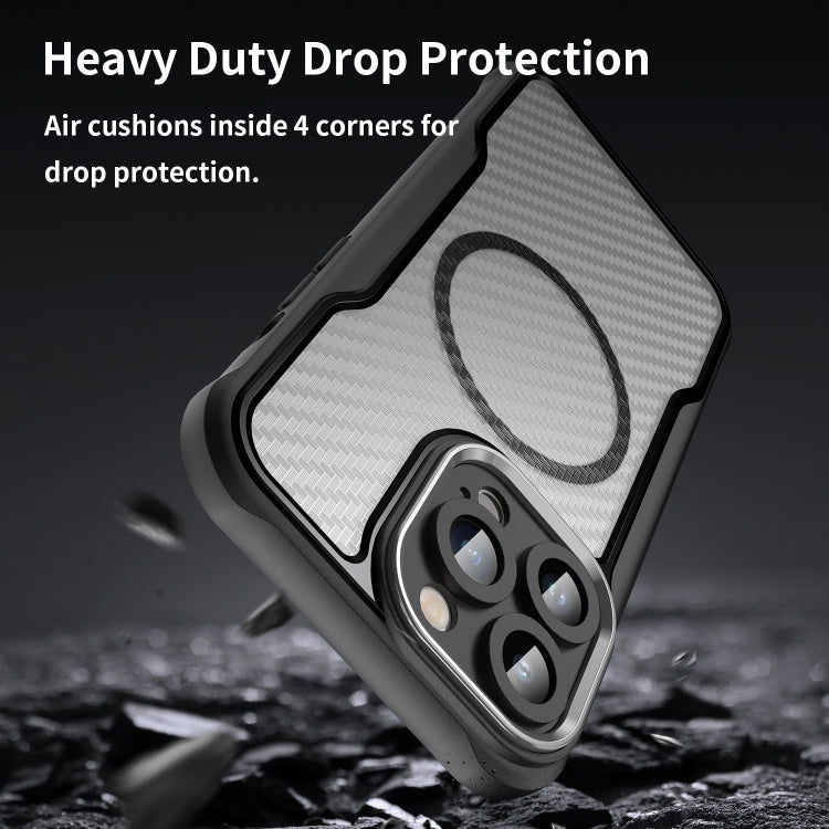 Carbon Fiber Texture MagSafe Translucent Phone Case, For iPhone 15 Pro, For iPhone 15 Plus / 14 Plus, For iPhone 15, For iPhone 14 / 13, For iPhone 14 Pro, For iPhone 14 Pro Max