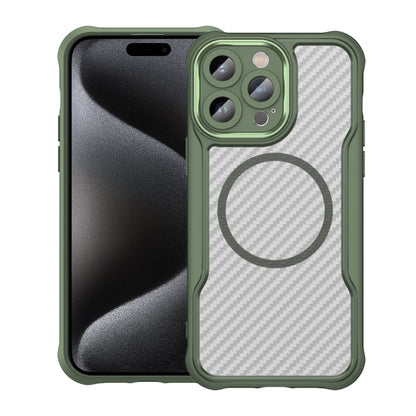 Carbon Fiber Texture MagSafe Translucent Phone Case, For iPhone 15 Pro, For iPhone 15 Plus / 14 Plus, For iPhone 15, For iPhone 14 / 13, For iPhone 14 Pro, For iPhone 14 Pro Max