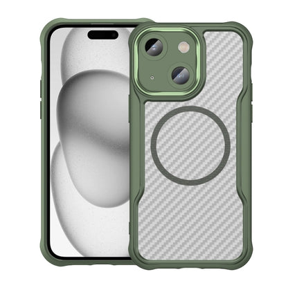 Carbon Fiber Texture MagSafe Translucent Phone Case, For iPhone 15 Pro, For iPhone 15 Plus / 14 Plus, For iPhone 15, For iPhone 14 / 13, For iPhone 14 Pro, For iPhone 14 Pro Max
