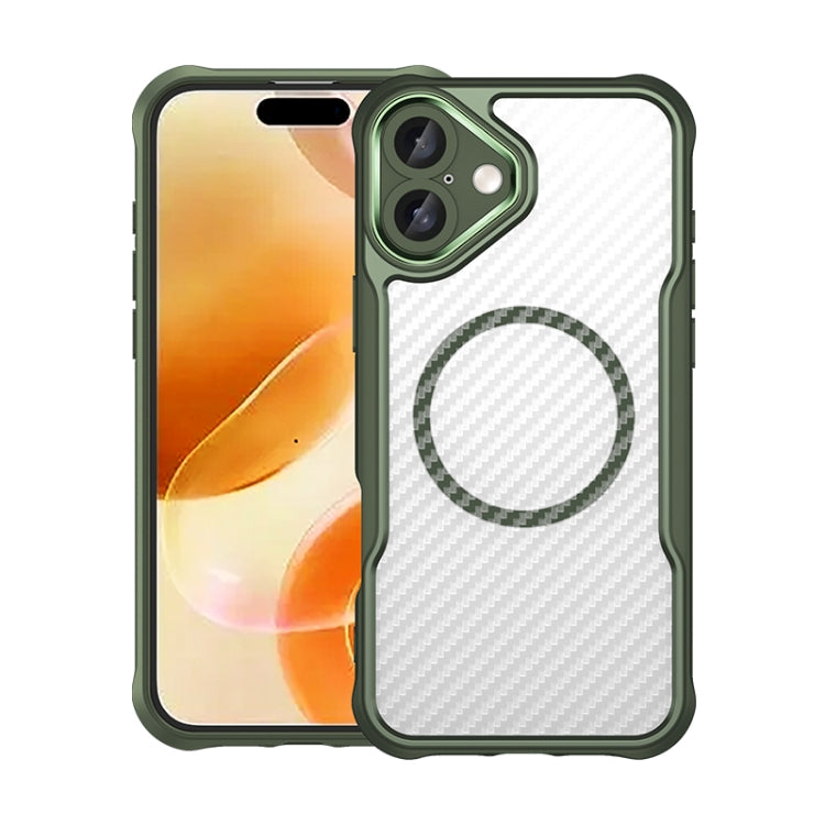 Carbon Fiber Texture MagSafe Translucent Phone Case, For iPhone 16 Pro Max, For iPhone 16 Pro, For iPhone 16 Plus, For iPhone 16, iPhone 16e, For iPhone 15 Pro Max
