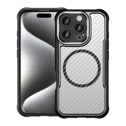 Carbon Fiber Texture MagSafe Translucent Phone Case, For iPhone 16 Pro Max, For iPhone 16 Pro, For iPhone 16 Plus, For iPhone 16, iPhone 16e, For iPhone 15 Pro Max