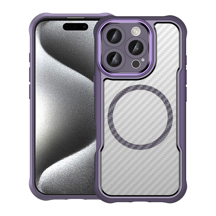 Carbon Fiber Texture MagSafe Translucent Phone Case, For iPhone 16 Pro Max, For iPhone 16 Pro, For iPhone 16 Plus, For iPhone 16, iPhone 16e, For iPhone 15 Pro Max