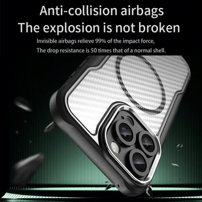 Carbon Fiber Texture MagSafe Translucent Phone Case, For iPhone 16 Pro Max, For iPhone 16 Pro, For iPhone 16 Plus, For iPhone 16, iPhone 16e, For iPhone 15 Pro Max