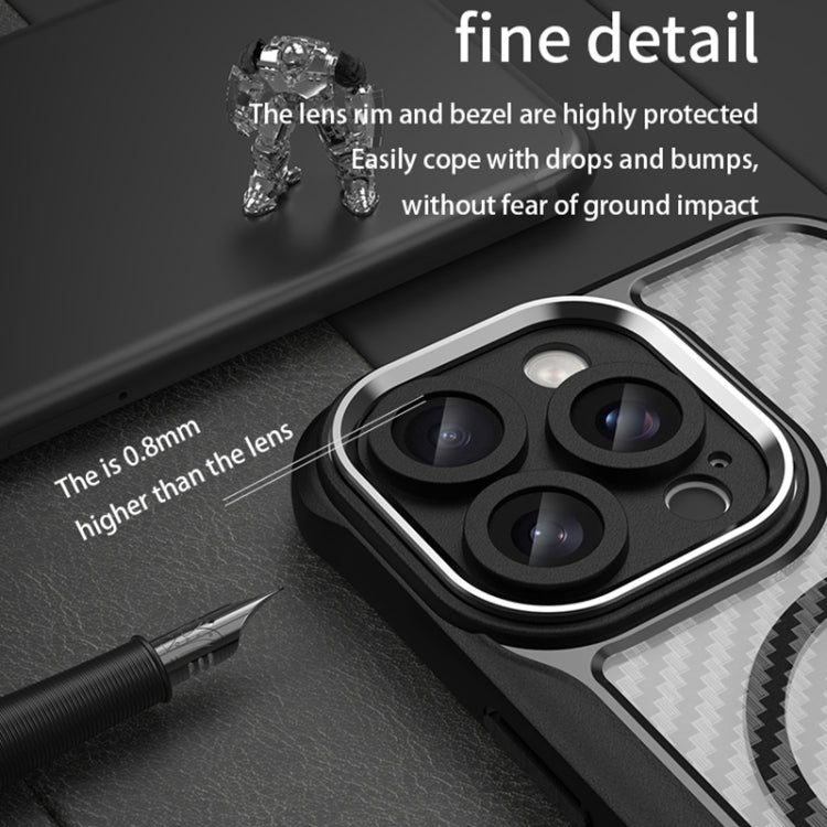 Carbon Fiber Texture MagSafe Translucent Phone Case, For iPhone 16 Pro Max, For iPhone 16 Pro, For iPhone 16 Plus, For iPhone 16, iPhone 16e, For iPhone 15 Pro Max