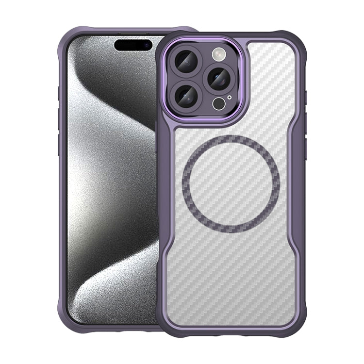 Carbon Fiber Texture MagSafe Translucent Phone Case, For iPhone 16 Pro Max, For iPhone 16 Pro, For iPhone 16 Plus, For iPhone 16, iPhone 16e, For iPhone 15 Pro Max