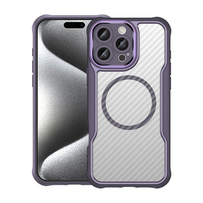 Carbon Fiber Texture MagSafe Translucent Phone Case, For iPhone 16 Pro Max, For iPhone 16 Pro, For iPhone 16 Plus, For iPhone 16, iPhone 16e, For iPhone 15 Pro Max
