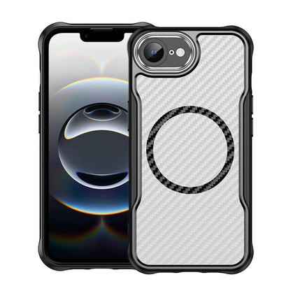 Carbon Fiber Texture MagSafe Translucent Phone Case, For iPhone 16 Pro Max, For iPhone 16 Pro, For iPhone 16 Plus, For iPhone 16, iPhone 16e, For iPhone 15 Pro Max