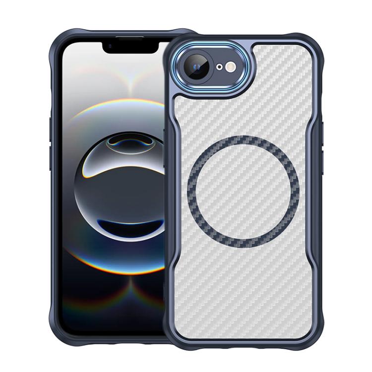 Carbon Fiber Texture MagSafe Translucent Phone Case, For iPhone 16 Pro Max, For iPhone 16 Pro, For iPhone 16 Plus, For iPhone 16, iPhone 16e, For iPhone 15 Pro Max
