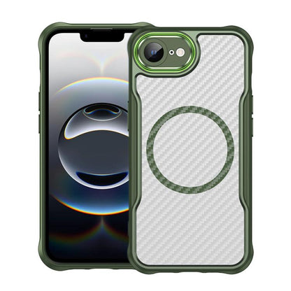 Carbon Fiber Texture MagSafe Translucent Phone Case, For iPhone 16 Pro Max, For iPhone 16 Pro, For iPhone 16 Plus, For iPhone 16, iPhone 16e, For iPhone 15 Pro Max