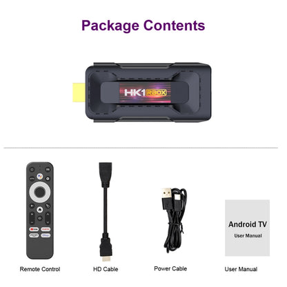 HK1 RBOX D8 RK3528 Android 13.0 Quad Core 8K HD Wifi6 Bluetooth TV Stick