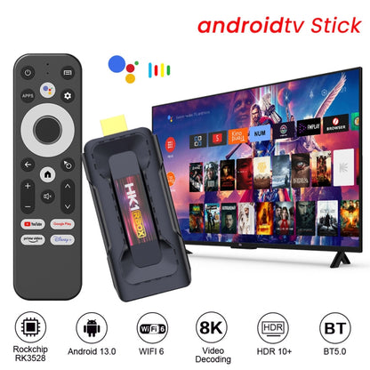 HK1 RBOX D8 RK3528 Android 13.0 Quad Core 8K HD Wifi6 Bluetooth TV Stick