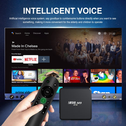 M98-M9 Quad-core ARM Cortex-A53 WiFi Bluetooth 4K HD Android TV Box