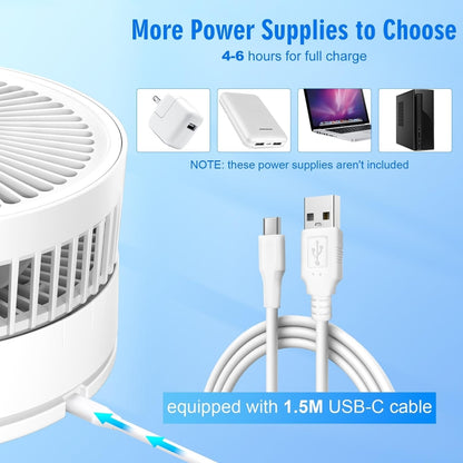 F9 Folding Adjustable Height Desktop Electric Fan