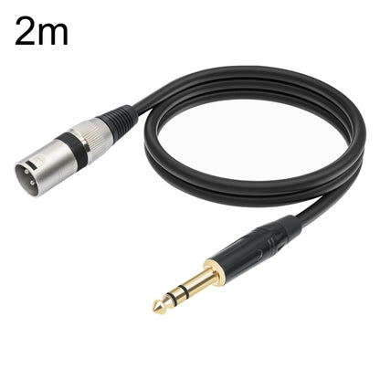 TC145BK55 6.35mm 1/4 TRS Male to XLR 3pin Male Microphone Cable