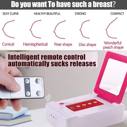 Portable USB Charging Chest Electric Massage Instrument, Ordinary Paragraph, Remote Control