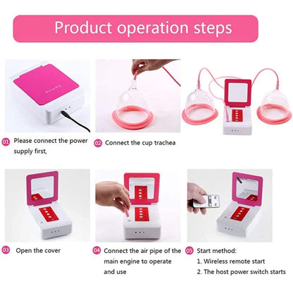 Portable USB Charging Chest Electric Massage Instrument, Ordinary Paragraph, Remote Control