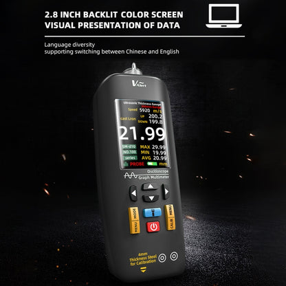 BSIDE T7 2.8 inch TFT Color Screen Ultrasonic Thickness Gauge